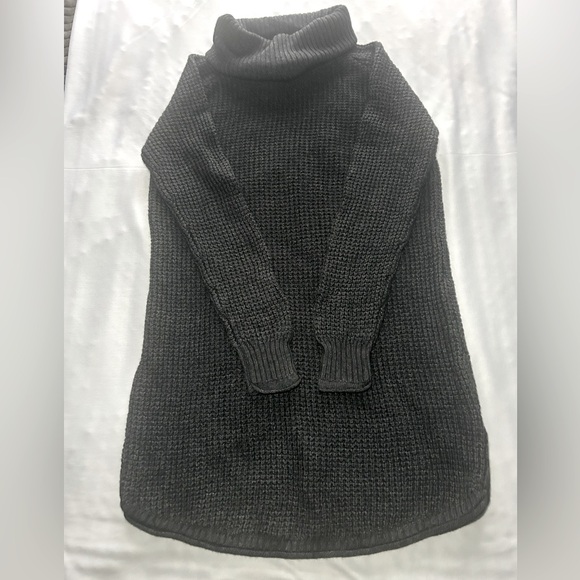 Nice!! TOAD & CO Chelsea Turtleneck Tunic Gray Sweater Dress, Size M - Picture 6 of 11
